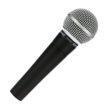 Shure SM58 Microphone Hire London & Surrey