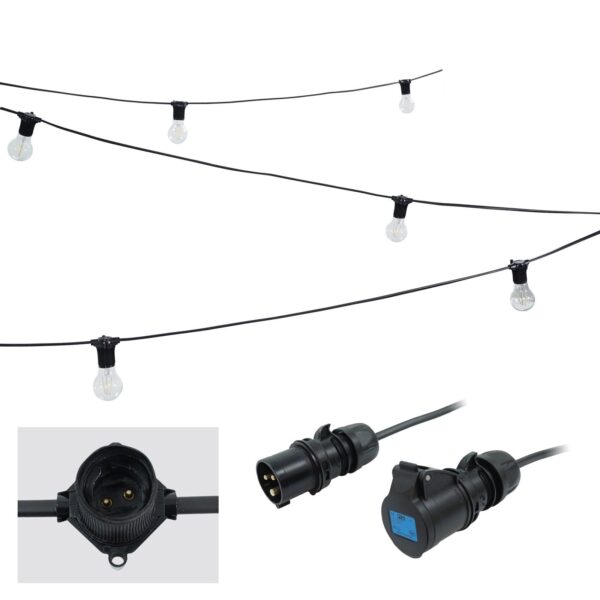 Festoon 10m 1b@1m 16A/1in 16A/1out