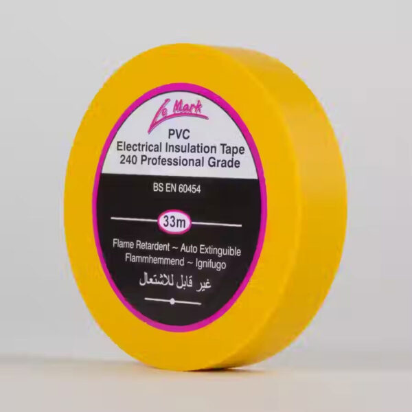 PVC Tape 19mm x 33m - Yellow